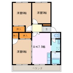 玉垣駅 徒歩12分 2階の物件間取画像